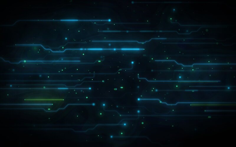 blue circuit lines background