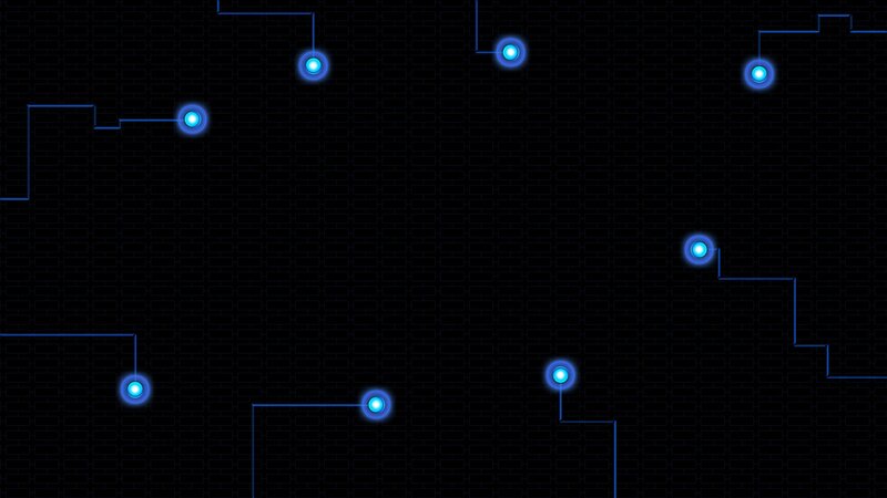 Blue Circuit Nodes
