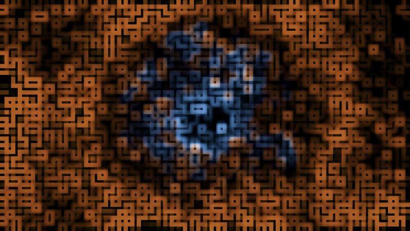 Blue Circuit Pattern
