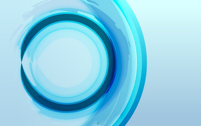 blue circular abstract design