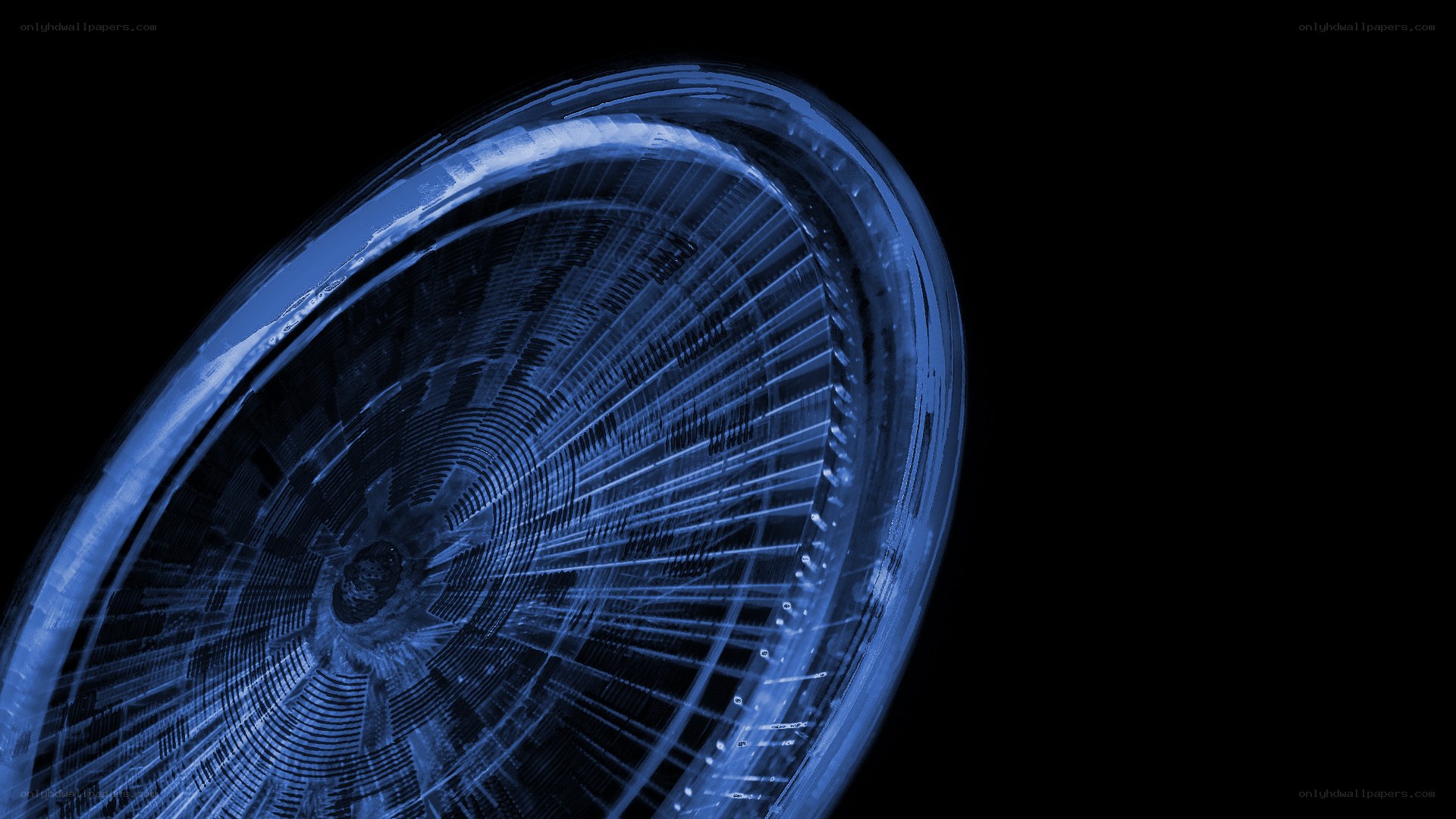 blue circular abstract design