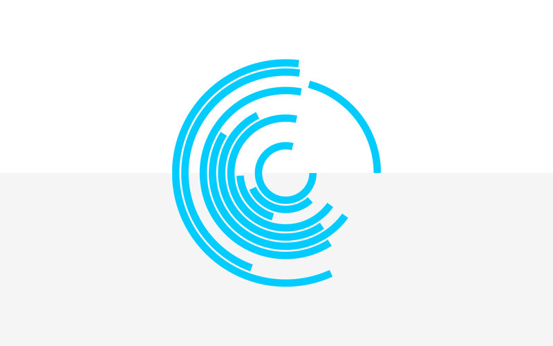 blue circular design pattern
