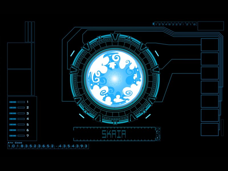 Blue Circular Interface