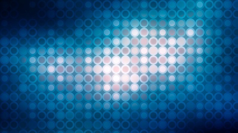 Blue Circular Light Pattern — Calm, Abstract
