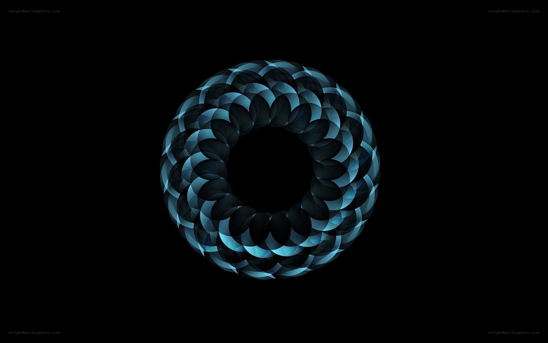blue circular pattern