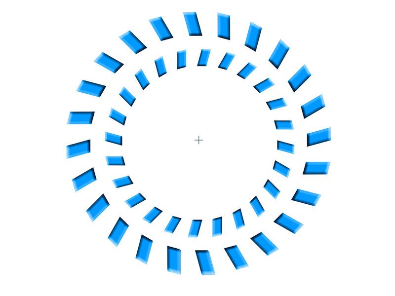 blue circular pattern