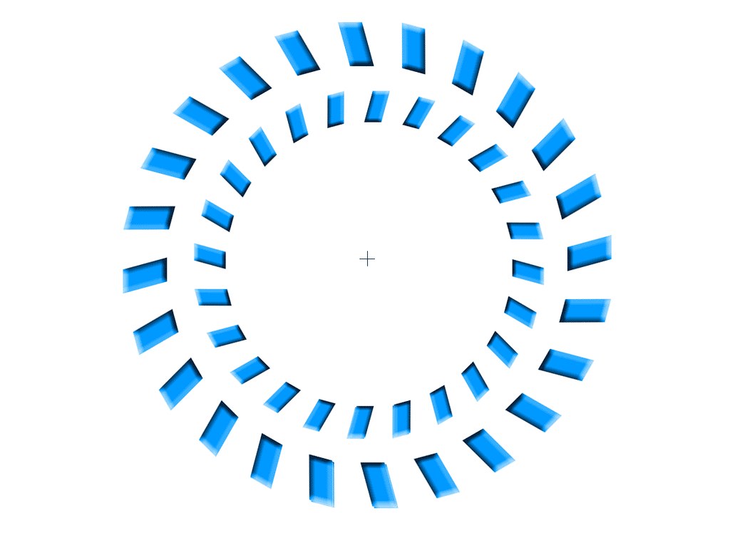 blue circular pattern