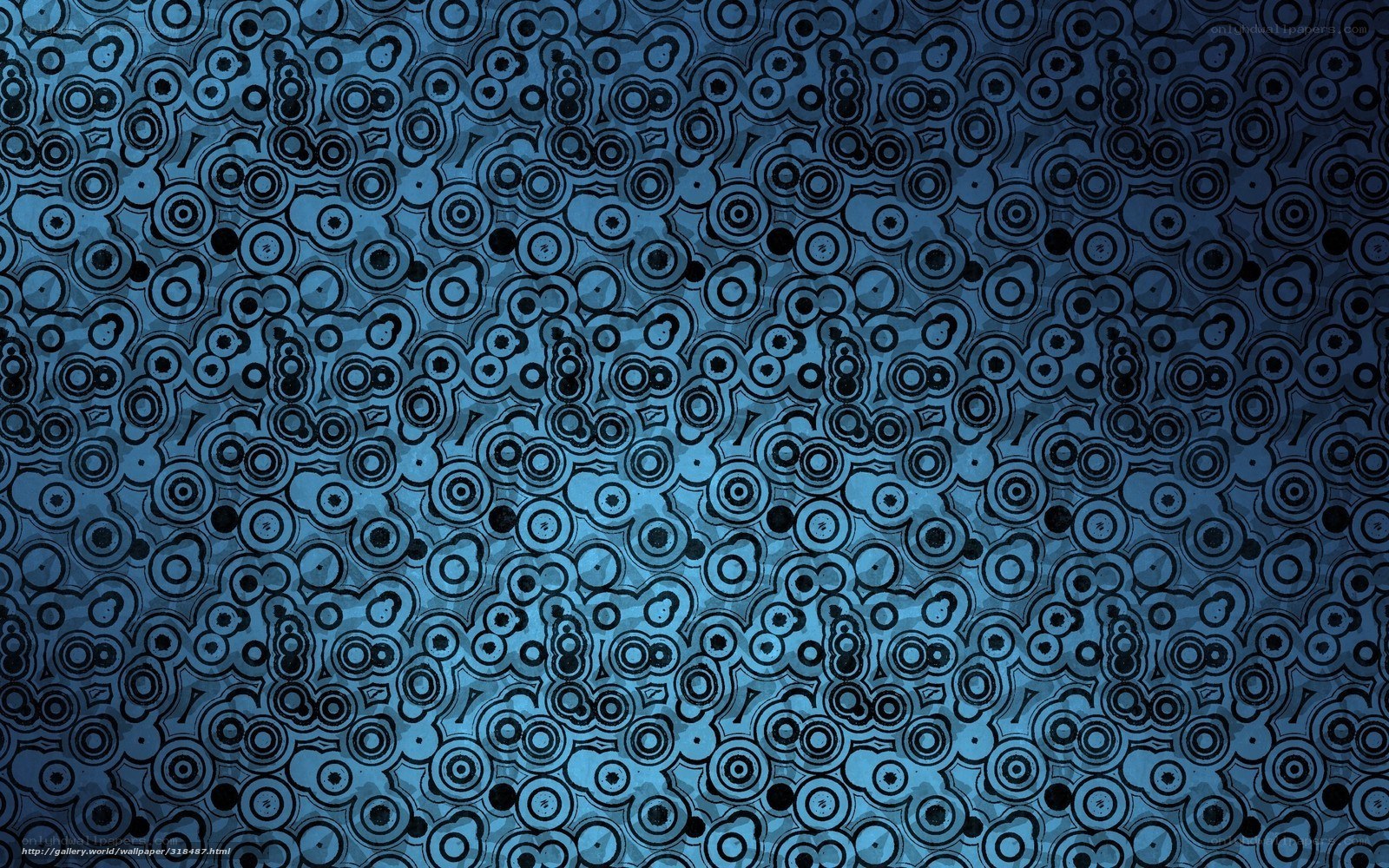 blue circular pattern background