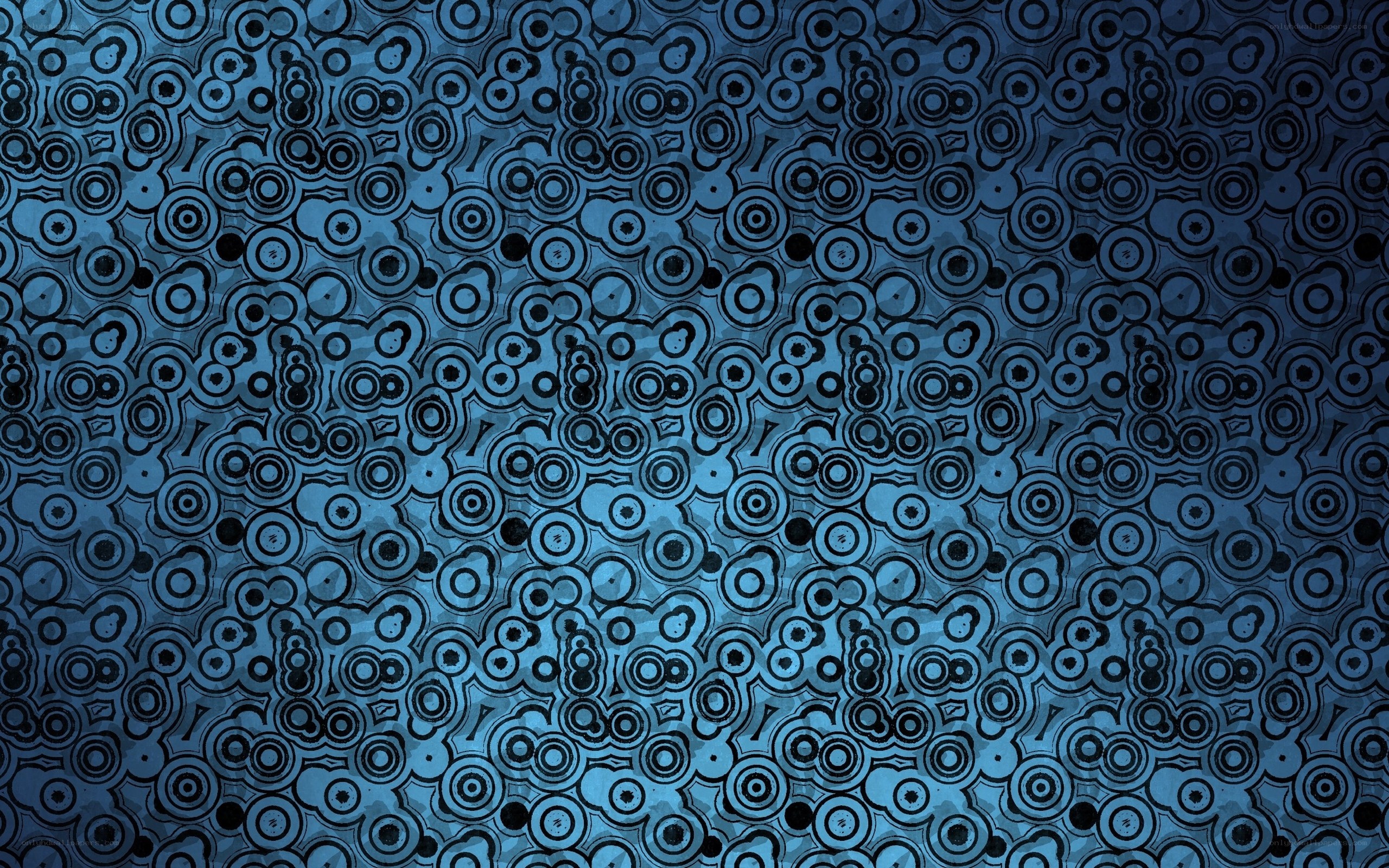 blue circular pattern background