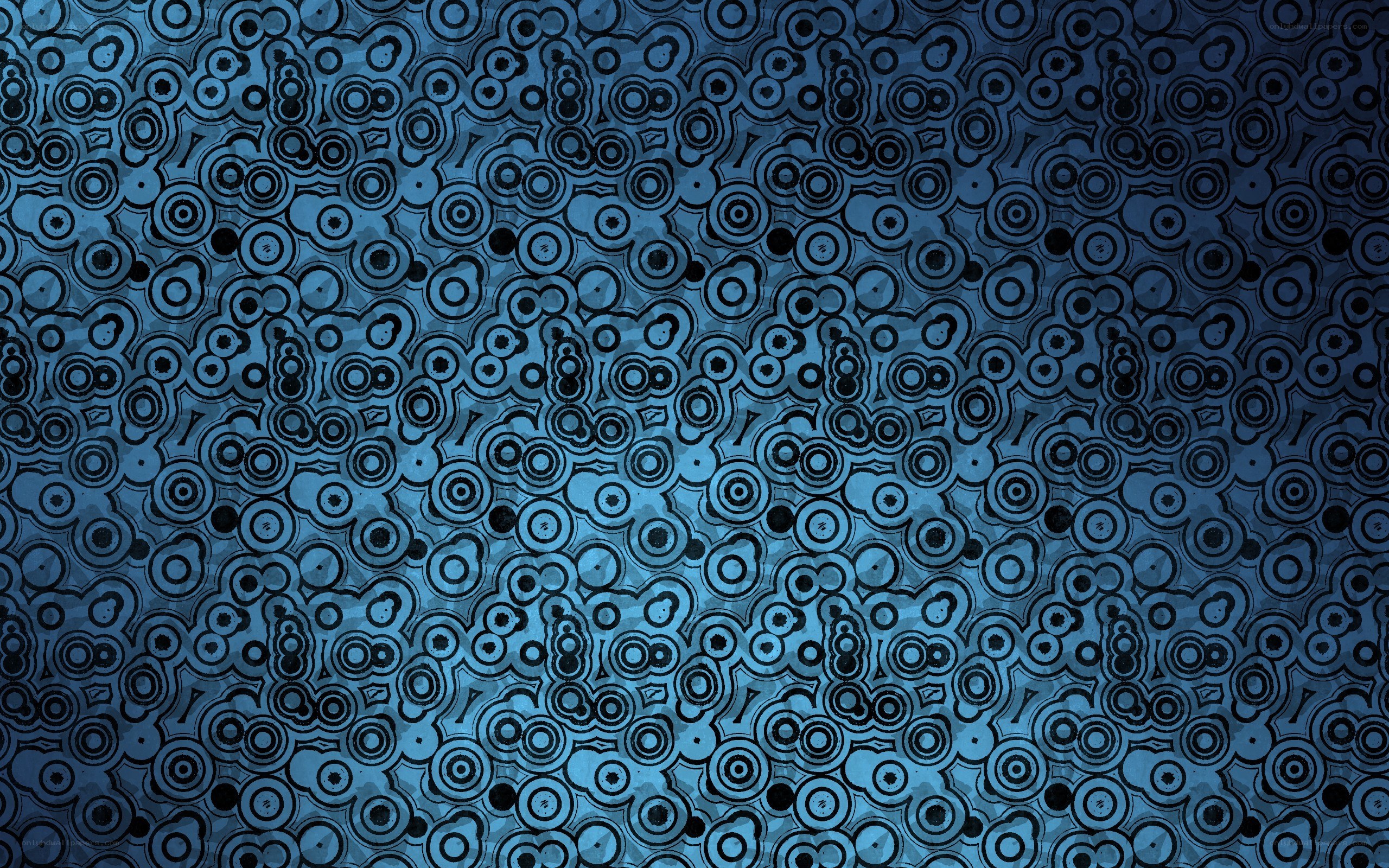 blue circular pattern background