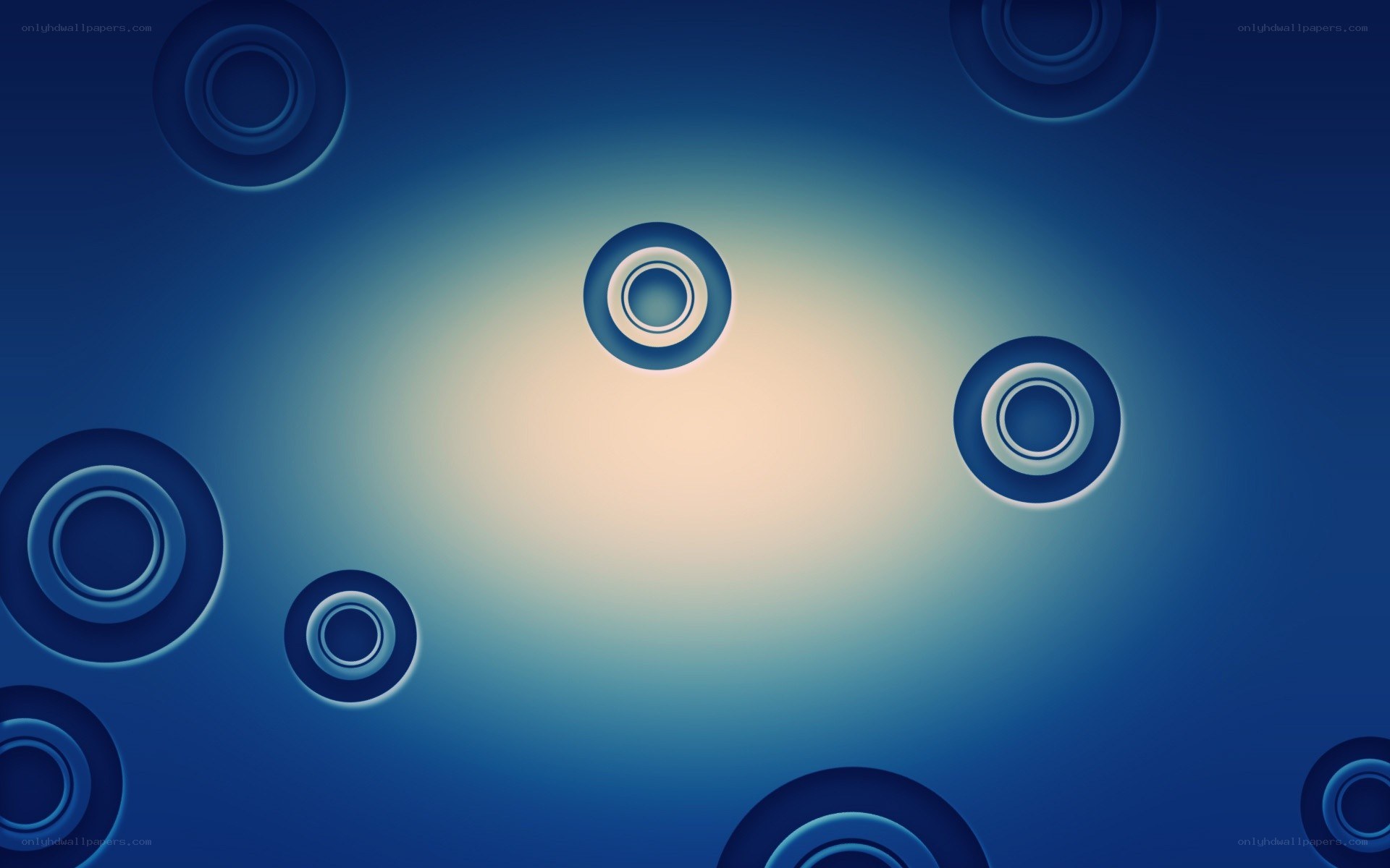 blue circular pattern background