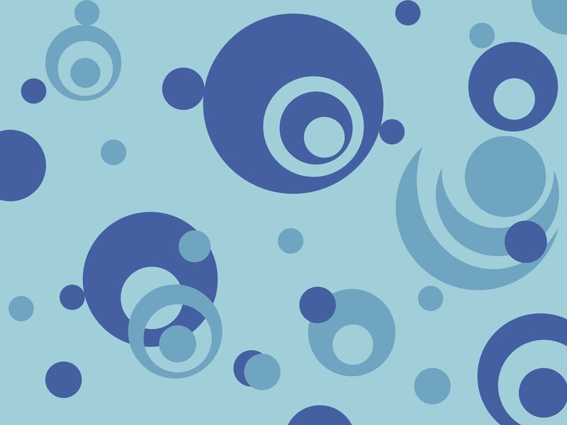 Blue Circular Pattern — Calm, Abstract, Circles, Dots, Light Blue