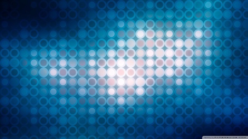 Blue Circular Pattern — Calm, Abstract, Circles, Light