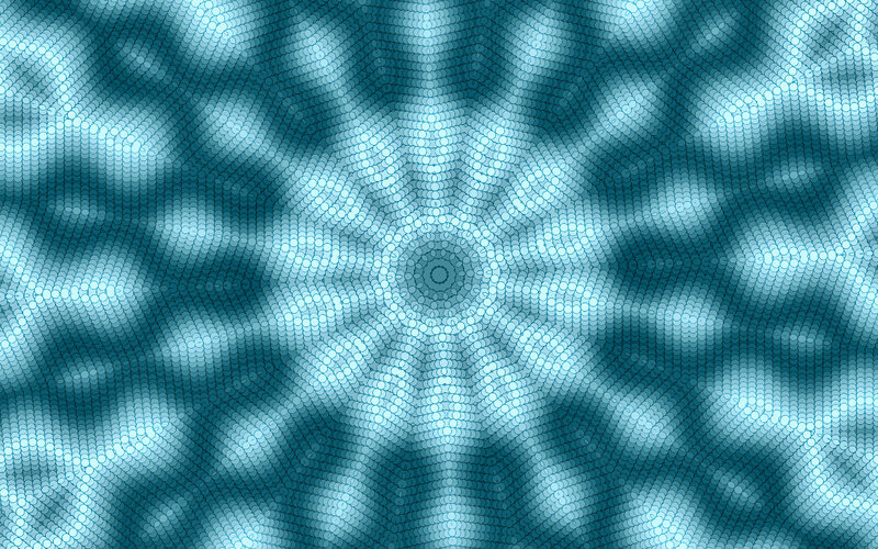 Blue Circular Pattern — Calm, Abstract, Circles