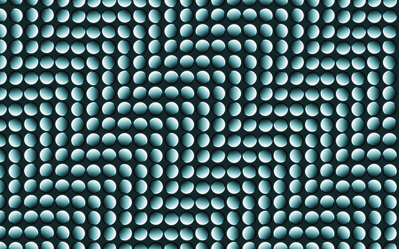 Blue Circular Pattern — Calm