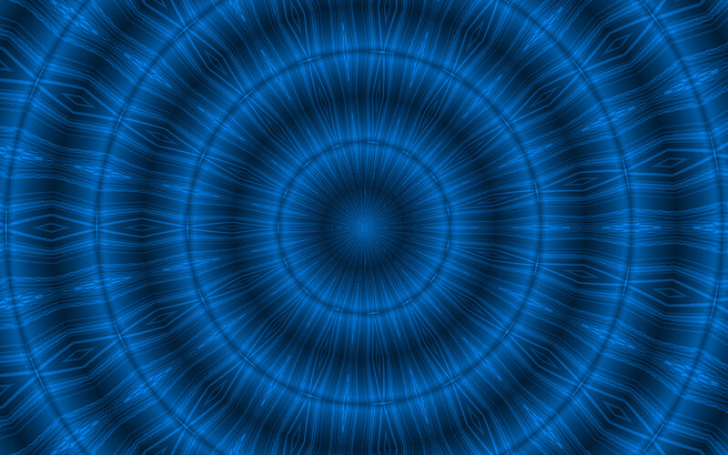 Blue Circular Pattern — Hypnotic
