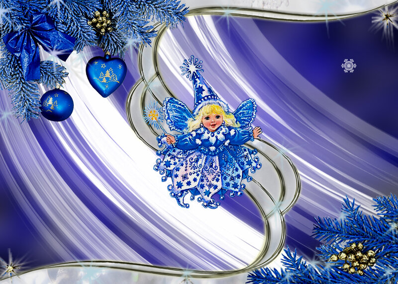 Blue-clad Fairy Angel
