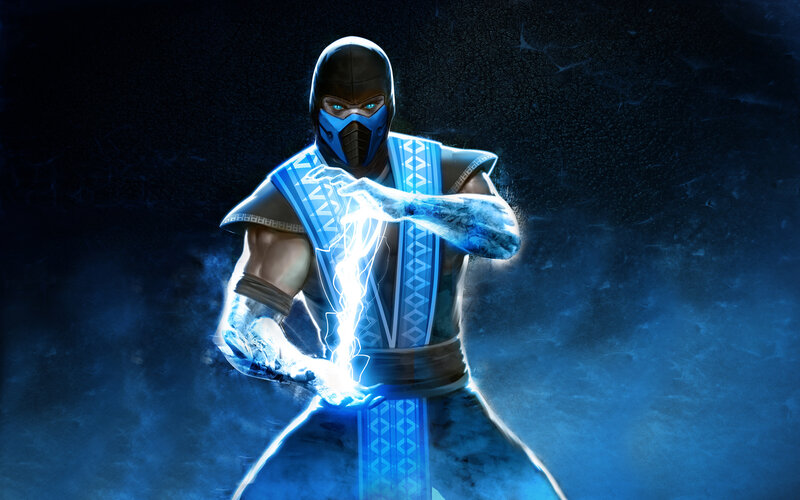 Blue-clad Warrior with Lightning