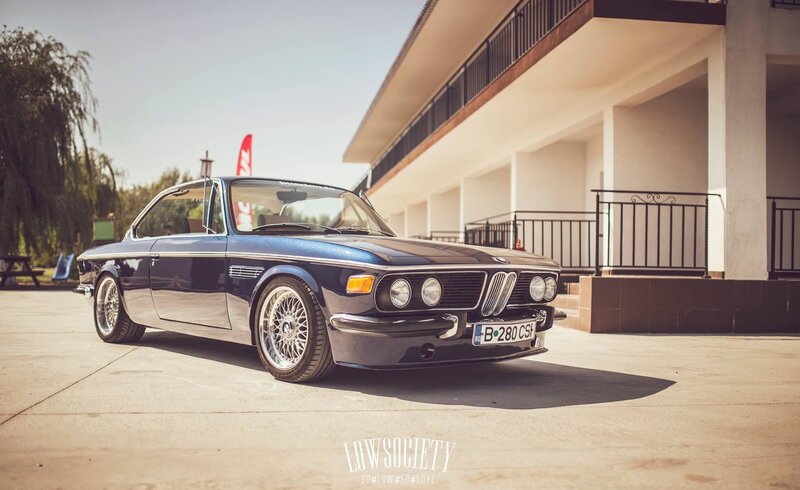 Blue Classic Bmw Car
