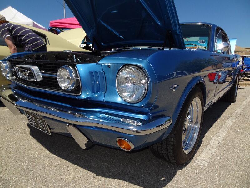 Blue Classic Car — Bright, Sunny