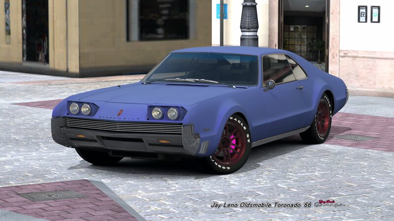 Blue Classic Car — Calm, Afternoon, 3d Render, Building