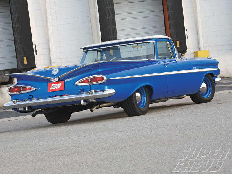 Blue Classic Car — Calm, Afternoon, Photograph, Building