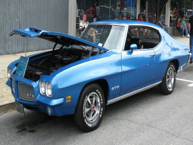 Blue Classic Car — Calm, Afternoon, Photograph, Car Show