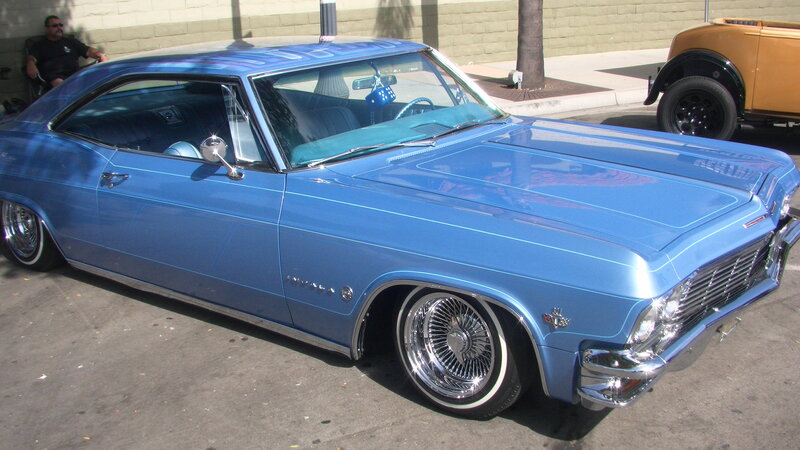 Blue Classic Car — Calm, Afternoon, Photograph, Man