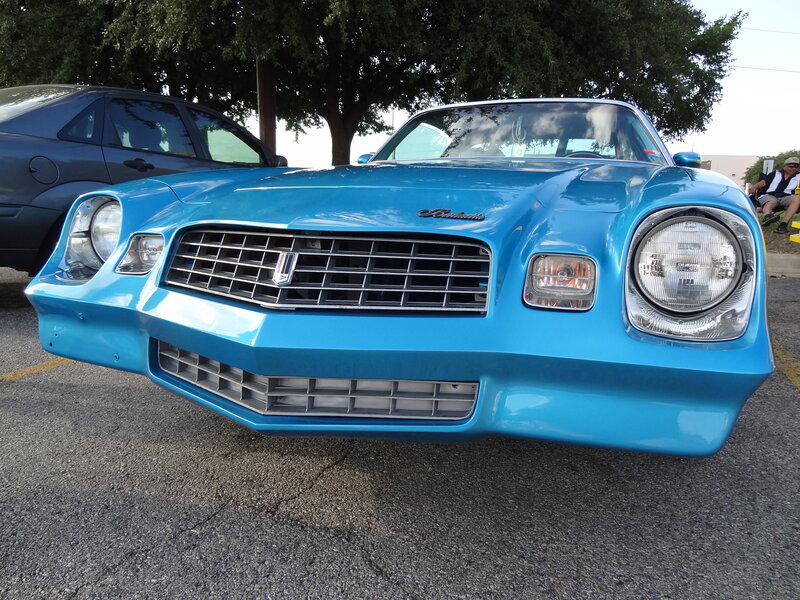 Blue Classic Car — Calm, Afternoon, Photograph, Tree