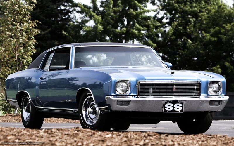 Blue Classic Car — Calm, Afternoon, Photograph, Trees, Road, Wood Chips