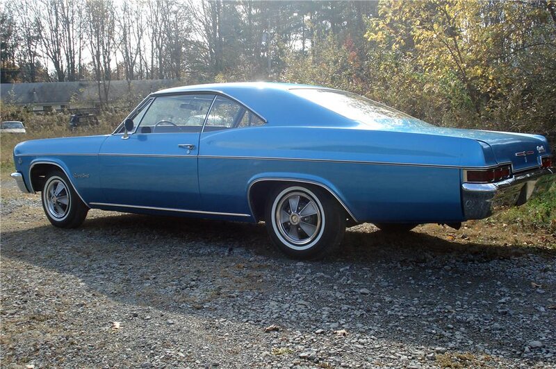 Blue Classic Car — Calm, Autumn, Photograph, Gravel