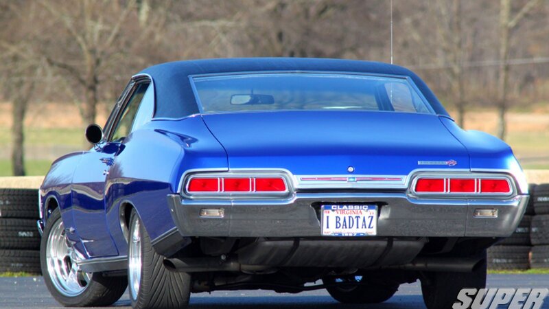 Blue Classic Car — Calm, Autumn, Photograph, License Plate