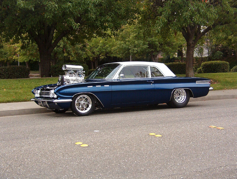 Blue Classic Car — Calm, Autumn, Photograph