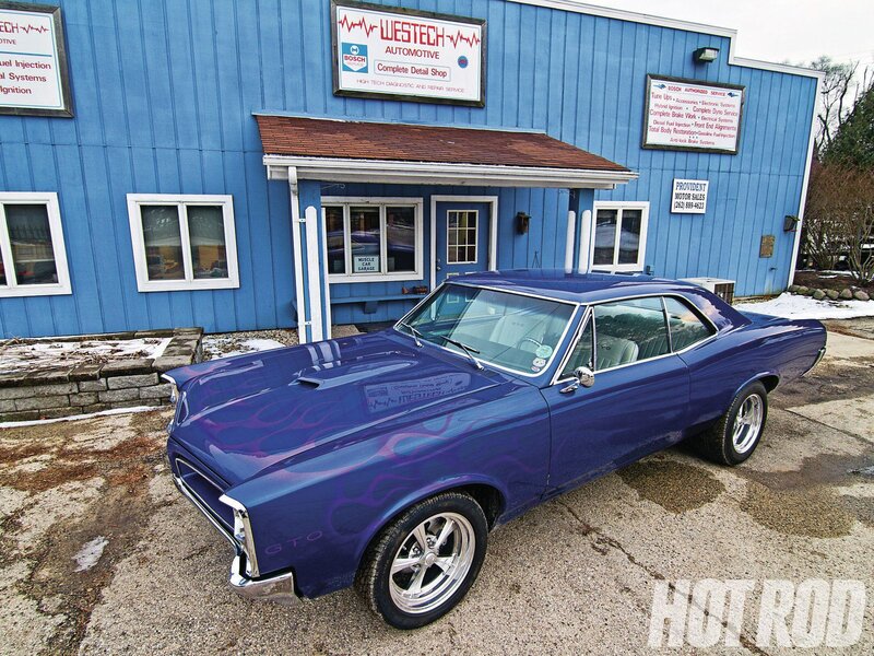 Blue Classic Car — Calm, Winter