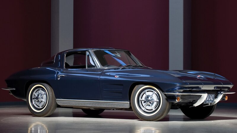 Blue Classic Car — Dramatic, Photograph, License Plate, Wall