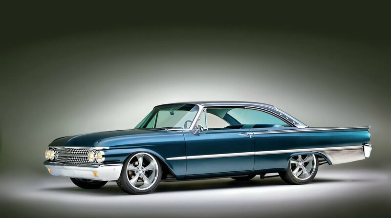 Blue Classic Car — Dramatic, Photograph, Wheels, Grille