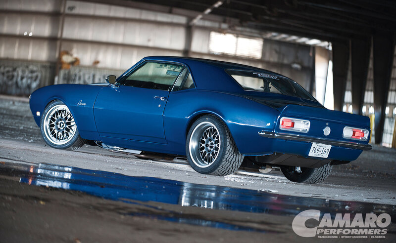 Blue Classic Car — Dramatic, Photograph, Wheels