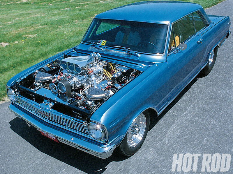 Blue Classic Car — Dynamic, Afternoon