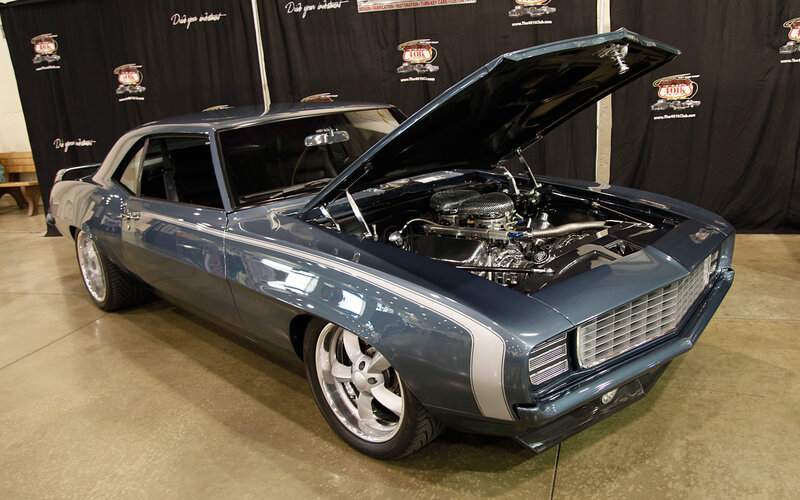 Blue Classic Car — Gray
