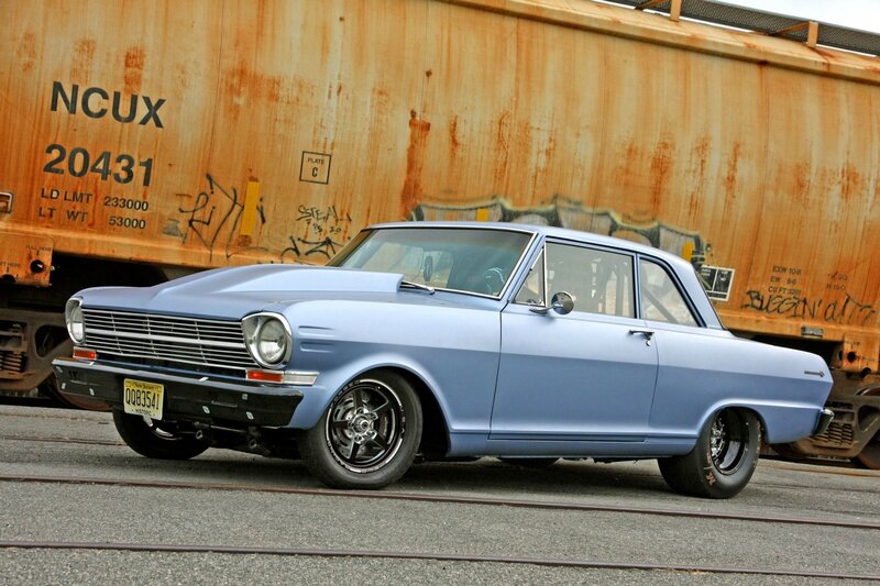 Blue Classic Car — Industrial, Photograph, Train Car
