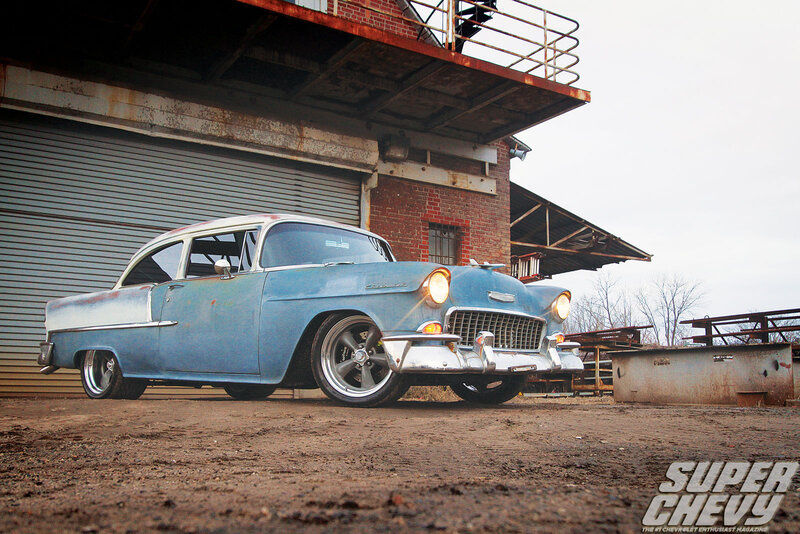 Blue Classic Car — Industrial