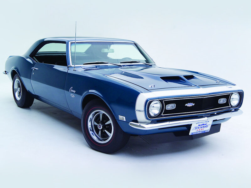 Blue Classic Car — Neutral, Photograph, Antenna