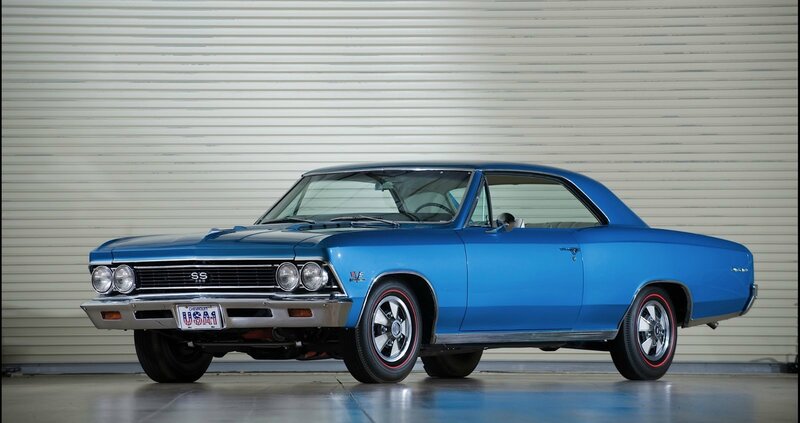 Blue Classic Car — Neutral, Photograph, License Plate