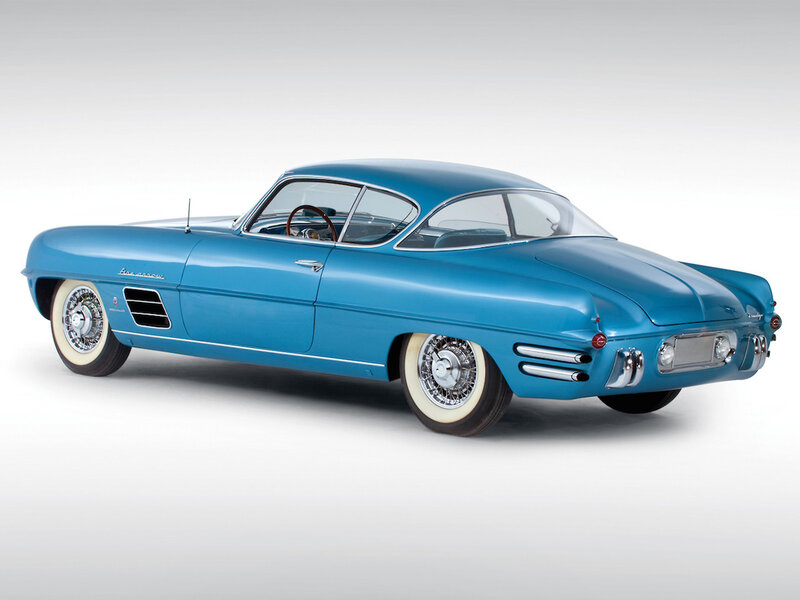 Blue Classic Car — Neutral, Photograph, Wheel