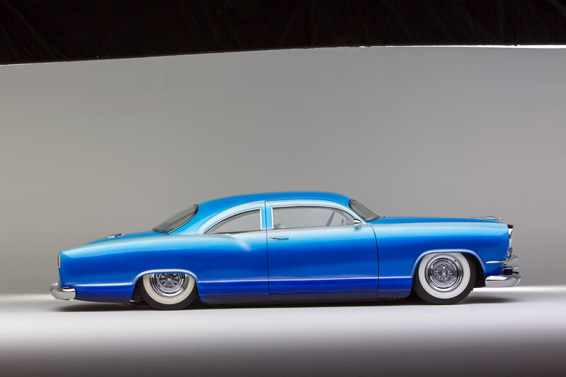Blue Classic Car — Neutral, Photograph, Wheels
