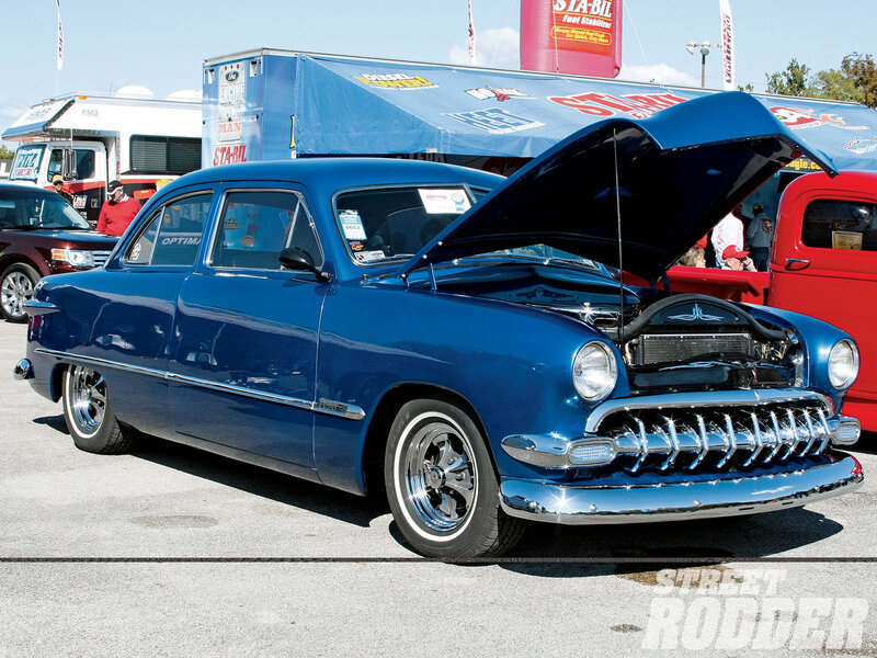 Blue Classic Car — Outdoor, Afternoon, Photograph, Car Show, Truck
