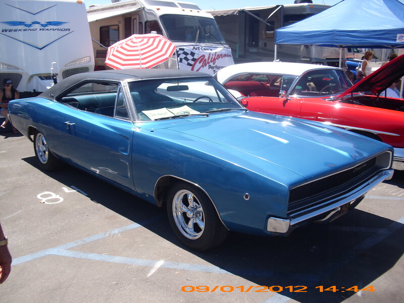Blue Classic Car — Outdoor, Afternoon, Photograph, Red Car