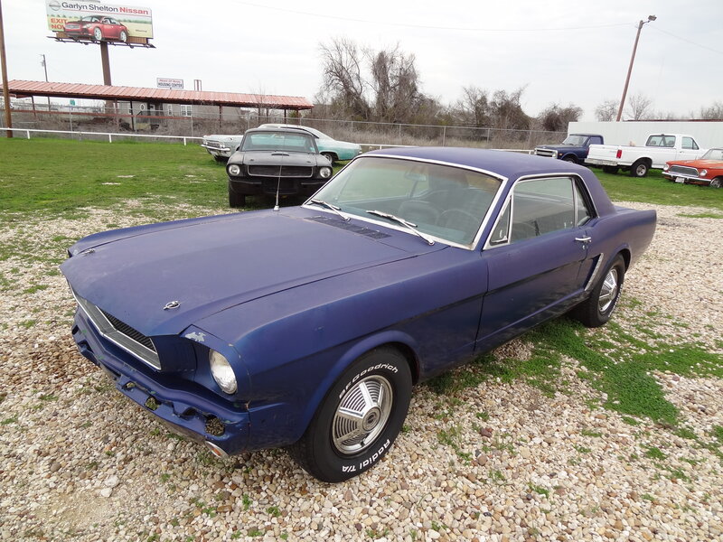 Blue Classic Car — Overcast