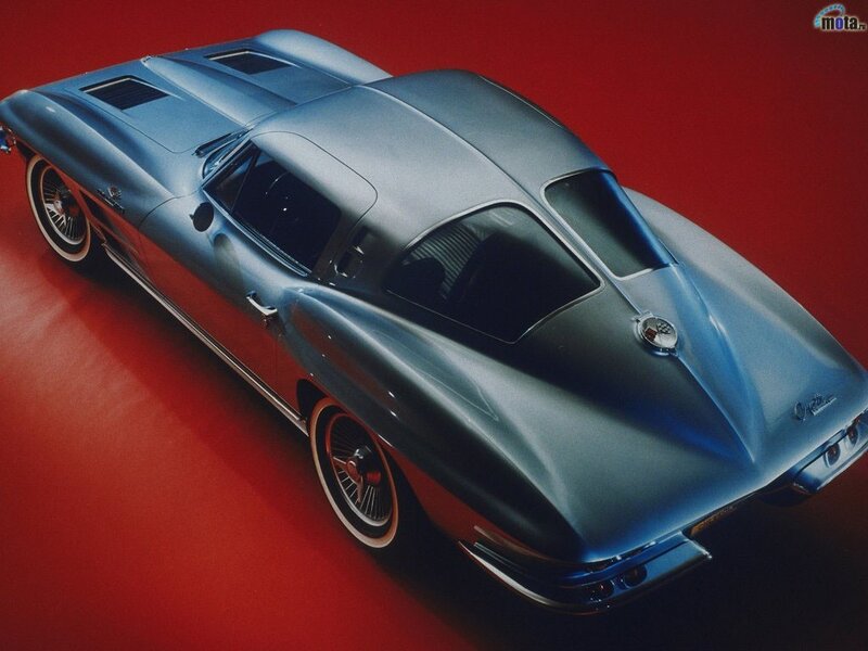Blue Classic Car — Red