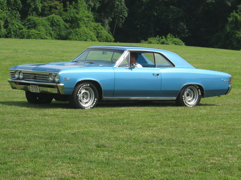 Blue Classic Car — Serene, Afternoon, Photograph